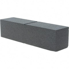 Made in USA - 80 Grit Silicon Carbide Rectangular Roughing Stone - Hard Grade, 2" Wide x 8" Long x 2" Thick - All Tool & Supply