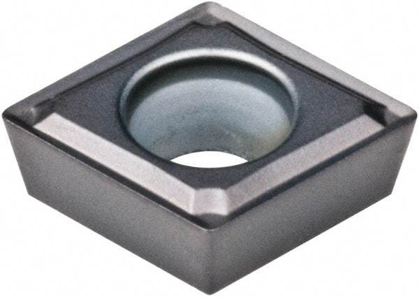 Kennametal - CPMT32.52 FW Grade KCU10 Carbide Turning Insert - AlTiN Finish, 80° Diamond, 3/8" Inscr Circle, 5/32" Thick, 1/32" Corner Radius - All Tool & Supply