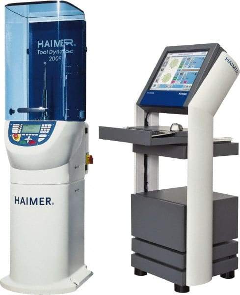 HAIMER - 43" Long x 32" Wide x 32" High, 32" Diam Capacity, 120V Power Source, Balancing Machine - 30" Height Measuring Capacity, HSK, SK, BT, CAT, BBT, Capto, KM - All Tool & Supply