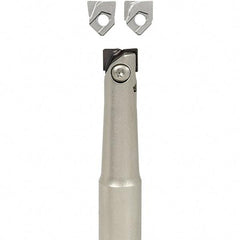 Iscar - 1/2" Cut Diam, 1/2" Shank Diam, 4.7" OAL, Indexable Square Shoulder End Mill - Cylindrical Shank, Series BallPlus - All Tool & Supply