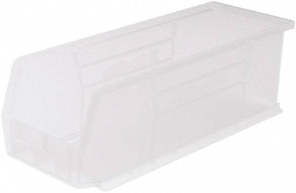 Akro-Mils - 50 Lb. Load Capacity, 14-3/4" Deep, Clear Polymer Hopper Stacking Bin - 5" High x 5-1/2" Wide x 14-3/4" Long - All Tool & Supply