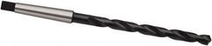 Guhring - 10.8mm, 1MT 118° Point High Speed Steel Taper Shank Drill Bit - Oxide Finish, 125mm Flute Length, 206mm OAL, Spiral Flute, Series 257 - All Tool & Supply