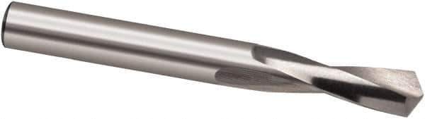 Guhring - 0.3858268" 118° Spiral Flute High Speed Steel Screw Machine Drill Bit - Bright Finish, Right Hand Cut, 43mm Flute Length, 89mm OAL, Cone Relief Point, Straight Shank - All Tool & Supply