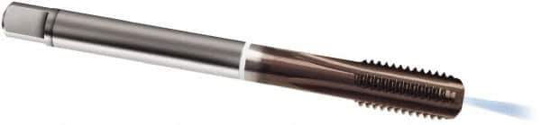 Guhring - M20x1.50 Metric Fine, 5 Flute, TiAlN Finish, Cobalt Spiral Point Tap - Modified Bottoming Chamfer, Right Hand Thread, 125mm OAL, 6HX Class of Fit, Series 347 - Exact Industrial Supply