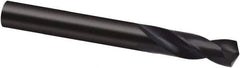 Guhring - 43/64" 130° Spiral Flute Cobalt Screw Machine Drill Bit - Oxide Finish, Right Hand Cut, 62mm Flute Length, 123mm OAL, Cone Relief Point, Straight Shank - All Tool & Supply