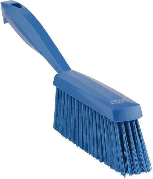 Vikan - 14" OAL, Polyester Staple Set Bench Brush - 2" Bristle Length, 6-3/8" Long Head, Blue - All Tool & Supply