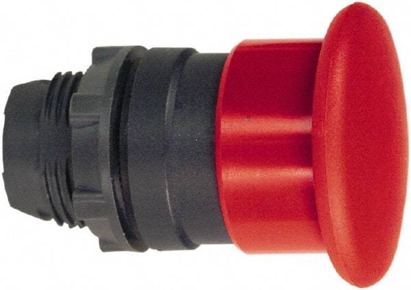 Schneider Electric - 22mm Mount Hole, Extended Mushroom Head, Pushbutton Switch Only - Round, Red Pushbutton, Nonilluminated, Momentary (MO) - All Tool & Supply