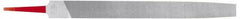 Simonds File - 12" Long, Smooth Cut, Mill American-Pattern File - Single Cut, Tang - All Tool & Supply