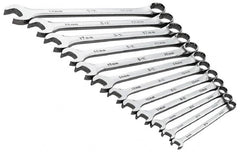 SK - 12 Piece, 8 to 19mm, 12 Point Combination Wrench Set - All Tool & Supply