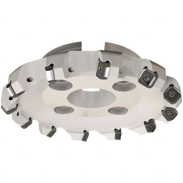 Iscar - 139.8mm Cut Diam, 40mm Arbor Hole, 7.15mm Max Depth of Cut, 45° Indexable Chamfer & Angle Face Mill - 14 Inserts, S845 SX.U 16.. Insert, Right Hand Cut, 14 Flutes, Through Coolant, Series Helido - All Tool & Supply