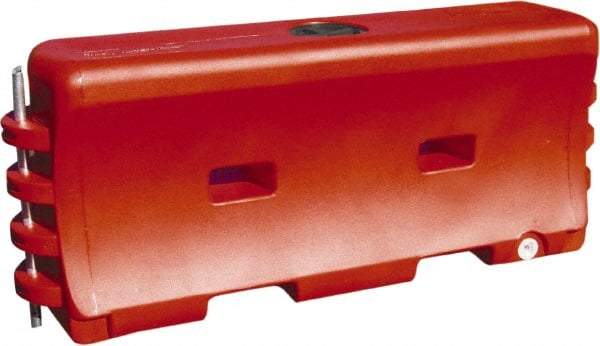 VizCon - 32" High x 6' Max Width Barrier - Low Density Polyethylene, Orange - All Tool & Supply