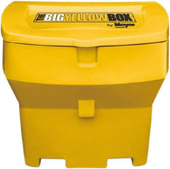 Meyer Products - 600 Lb Load Capacity Yellow Polymer Cargo Box - Stacking, 32" Long x 23" Wide x 20" High, Lid Included - All Tool & Supply