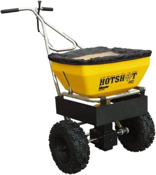 Meyer Products - 70 Lb Polypropylene Stainless Steel Walk Behind Broadcast Landscape Spreader - 13" Pneumatic Wheels - All Tool & Supply