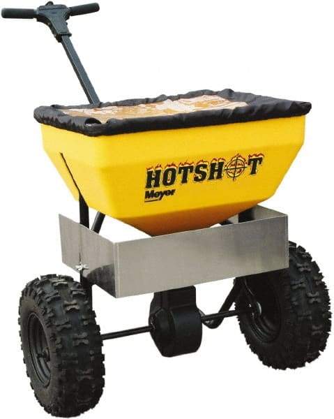 Meyer Products - 70 Lb Carbon Steel & Polypropylene Walk Behind Broadcast Landscape Spreader - 13" Pneumatic Wheels - All Tool & Supply