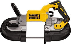 DeWALT - 20 Volt, 44-7/8" Blade, 490 SFPM Cordless Portable Bandsaw - 4-3/4" (Round) & 5" x 4-3/4" (Rectangle) Cutting Capacity, Lithium-Ion Battery Not Included - All Tool & Supply