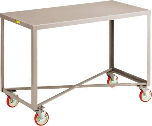 Little Giant - Mobile Table - Steel, Gray, 48" Long x 30" Deep x 34" High - All Tool & Supply