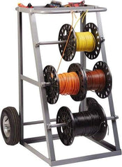 Little Giant - 1,000 Lb Capacity, 36" Wide x 31" Long x 45" High Wire Spool Cart - Steel - All Tool & Supply