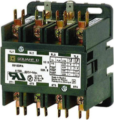 Square D - 4 Pole, 30 Amp Inductive Load, Definite Purpose Contactor - 40 Amp Resistive Rating - All Tool & Supply