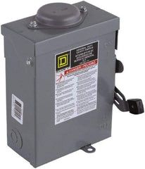 Square D - 30 Amp, 240 V, 2 Pole Nonfused Safety Switch - NEMA 3R, 3 hp at 240 VAC (Single Phase), DPST Contact Form - All Tool & Supply