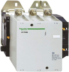 Schneider Electric - 3 Pole, 125 Coil VDC, 400 Amp at 440 VAC, Nonreversible IEC Contactor - Bureau Veritas, CCC, CSA, DNV, EN/IEC 60947-1, EN/IEC 60947-4-1, GL, JEM 1038, LROS, RINA, RMRoS, RoHS Compliant, UL Listed - All Tool & Supply