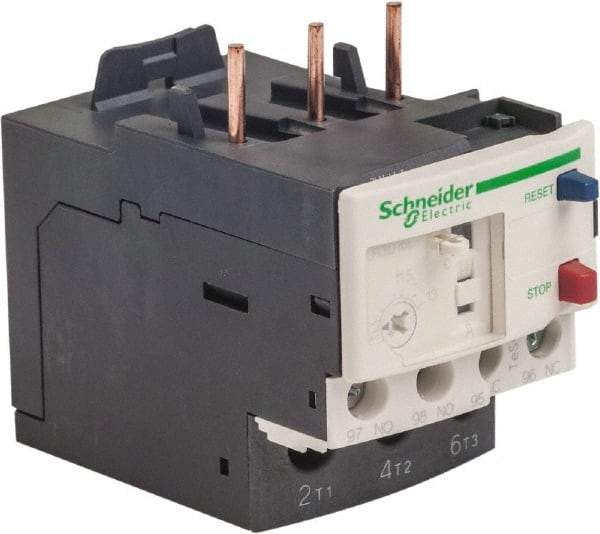 Schneider Electric - 3 Pole, NEMA Size 0-1, 9 to 13 Amp, 690 VAC, Thermal NEMA Overload Relay - Trip Class 20, For Use with LC1D12, LC1D18, LC1D25, LC1D32 and LC1D38 - All Tool & Supply