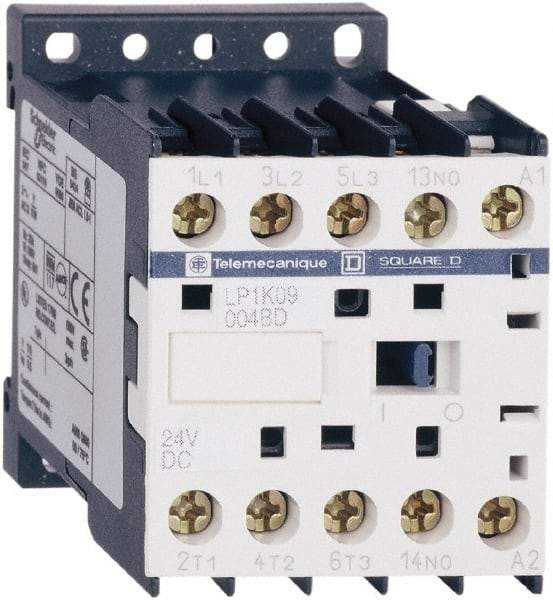 Schneider Electric - 4 Pole, 24 Coil VDC, 16 Amp at 690 VAC and 20 Amp at 440 VAC, Nonreversible IEC Contactor - BS 5424, CSA, IEC 60947, NF C 63-110, RoHS Compliant, UL Listed, VDE 0660 - All Tool & Supply