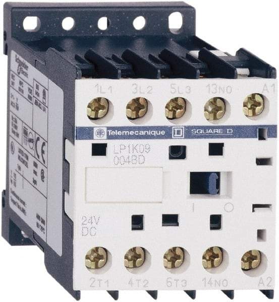 Schneider Electric - 4 Pole, 12 Coil VDC, 16 Amp at 690 VAC and 20 Amp at 440 VAC, Nonreversible IEC Contactor - BS 5424, CSA, IEC 60947, NF C 63-110, RoHS Compliant, UL Listed, VDE 0660 - All Tool & Supply