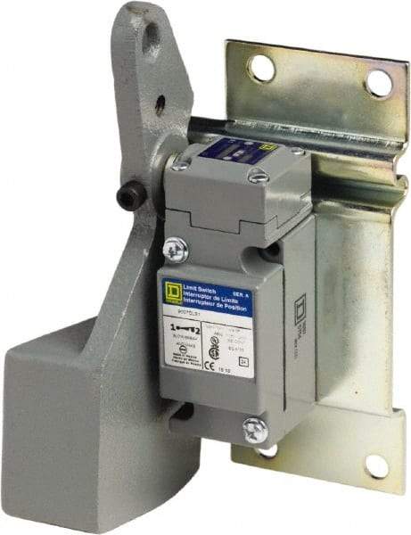 Square D - SPST, NC, 250 VDC, 600 VAC, Screw Terminal, Rotary Head Actuator, General Purpose Limit Switch - 1, 2, 4, 6, 12, 13, 6P NEMA Rating, Front Mount/Rear Mount - All Tool & Supply