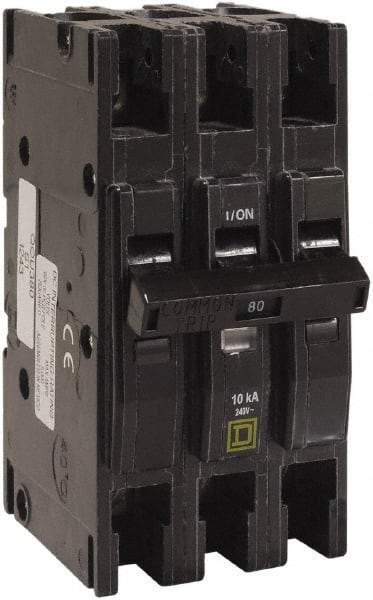 Square D - 100 Amp, 240 VAC, 3 Pole, Panel Mount Miniature Circuit Breaker - 12-2/0 AWG - All Tool & Supply