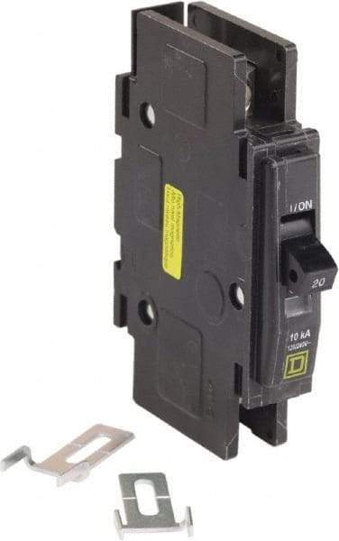 Square D - 20 Amp, 240 VAC, 1 Pole, Panel Mount Miniature Circuit Breaker - 14-2 AWG - All Tool & Supply