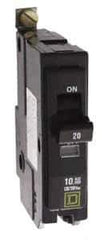 Square D - 25 Amp, 240 VAC, 1 Pole, Bolt On Miniature Circuit Breaker - 14-8 AWG - All Tool & Supply