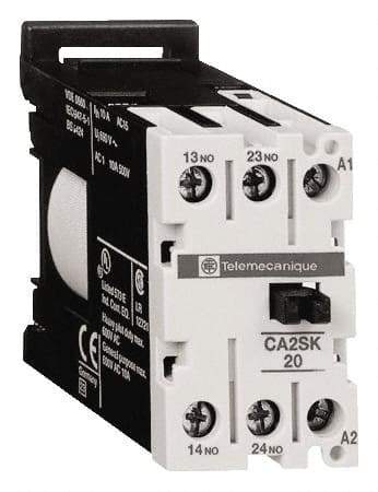 Schneider Electric - NC/NO, 24 VDC Control Relay - DIN Rail Mount - All Tool & Supply