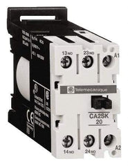 Schneider Electric - 2NO, 240 VAC at 50/60 Hz Control Relay - DIN Rail Mount - All Tool & Supply