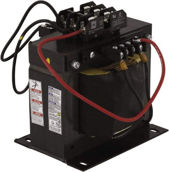 Square D - 1,500 VA, Top Mount Fuse Block Control Transformer - 5.81 Inch Deep - All Tool & Supply