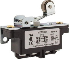 Square D - DPDT, 2NC/2NO, 600 Volt Screw Terminal, Roller Plunger Actuator, General Purpose Limit Switch - 1 NEMA Rating, IP20 IPR Rating, Bracket Mount, 1/2 Lb. Operating Force - All Tool & Supply