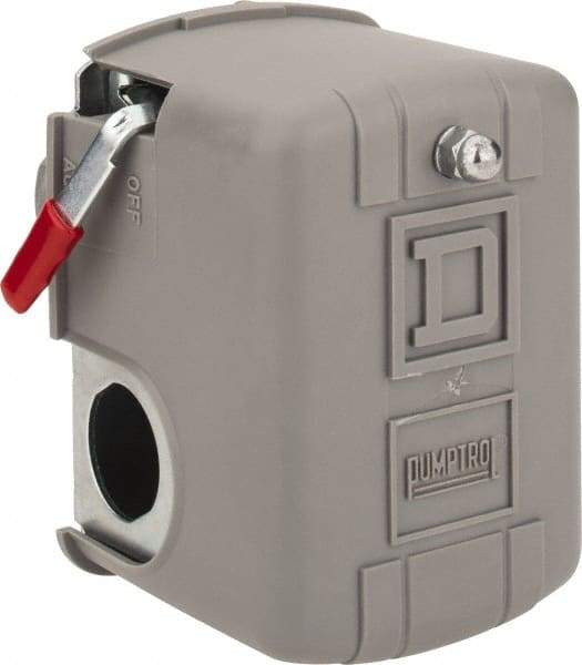 Square D - 1 and 3R NEMA Rated, 100 to 200 psi, Electromechanical Pressure and Level Switch - Fixed Pressure, 575 VAC, L1-T1, L2-T2 Terminal, For Use with Square D Pumptrol - All Tool & Supply