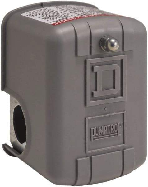 Square D - 1 and 3R NEMA Rated, 16 to 22 psi, Electromechanical Pressure and Level Switch - Adjustable Pressure, 575 VAC, L1-T1, L2-T2 Terminal, For Use with Square D Pumptrol - All Tool & Supply