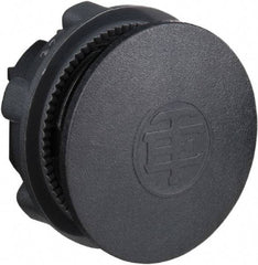 Schneider Electric - Flush Pushbutton Switch Blanking Plug - Black, Round Button - All Tool & Supply