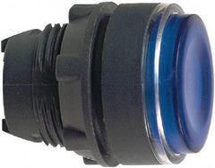 Schneider Electric - 22mm Mount Hole, Flush, Pushbutton Switch Only - Round, Blue Pushbutton, Illuminated, Momentary (MO) - All Tool & Supply