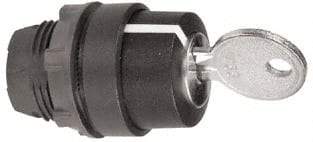 Schneider Electric - 22mm Mount Hole, 3 Position, Key Operated, Selector Switch Only - Black, Maintained (MA), Nonilluminated, Shock, Vibration and Water Resistant - All Tool & Supply