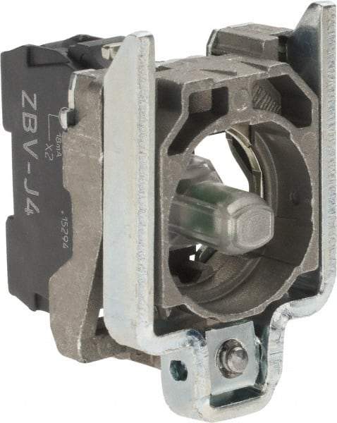 Schneider Electric - 12 VAC/VDC at 50/60 Hz Red Lens LED Indicating Light - Screw Connector, Electromagnetic Field Resistant, Electrostatic Discharge Resistant, Shock Resistant, Vibration Resistant - All Tool & Supply