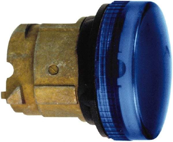 Schneider Electric - Blue Lens LED Pilot Light - Round Lens, Shock Resistant, Vibration Resistant, Water Resistant - All Tool & Supply