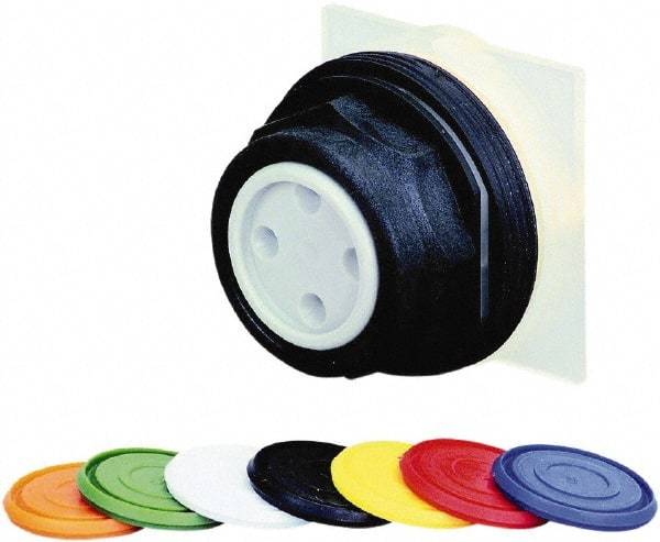 Schneider Electric - 30mm Mount Hole, Flush, Pushbutton Switch - Round, Multicolor Pushbutton, Momentary (MO) - All Tool & Supply