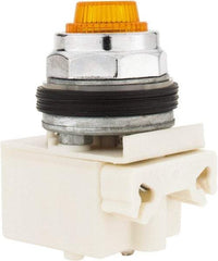 Schneider Electric - 28 V Amber Lens Indicating Light - Screw Clamp Connector - All Tool & Supply