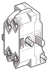 Schneider Electric - NC, Multiple Amp Levels, Electrical Switch Contact Block - 125 VDC at 0.55 Amp and 240 VAC at 3 Amp, Screw Terminal, For Use with Harmony 9001K - All Tool & Supply