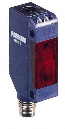 Telemecanique Sensors - 4 Pin M8 Connector, 10m Nominal Distance, Shock and Vibration Resistant, Multimode Photoelectric Sensor - 12 to 24 VDC, 240, 250 Hz, PBT, 20mm Long x 12mm Wide x 45mm High - All Tool & Supply