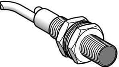 Telemecanique Sensors - Cable Connector, 0.3m Nominal Distance, Shock and Vibration Resistant, Diffused Photoelectric Sensor - 12 to 24 VDC, 1000 Hz, Brass, 48mm Long x 8mm Wide x 7 Inch High - All Tool & Supply