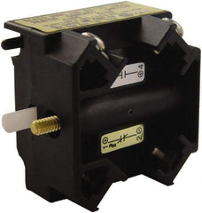 Schneider Electric - NO/NC, Multiple Amp Levels, Electrical Switch Contact Block - 125 VDC at 0.55 Amp and 240 VAC at 3 Amp, Screw Terminal, For Use with Harmony 9001K - All Tool & Supply