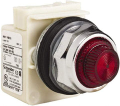 Schneider Electric - 28 V Red Lens Indicating Light - Screw Clamp Connector - All Tool & Supply