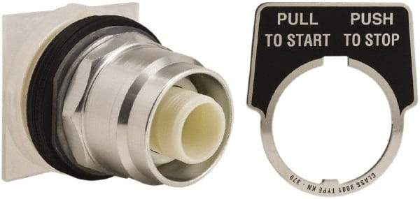 Schneider Electric - 30mm Mount Hole, Extended Straight, Pushbutton Switch Only - Round, Maintained (MA), Momentary (MO), Weatherproof, Dust and Oil Resistant - All Tool & Supply